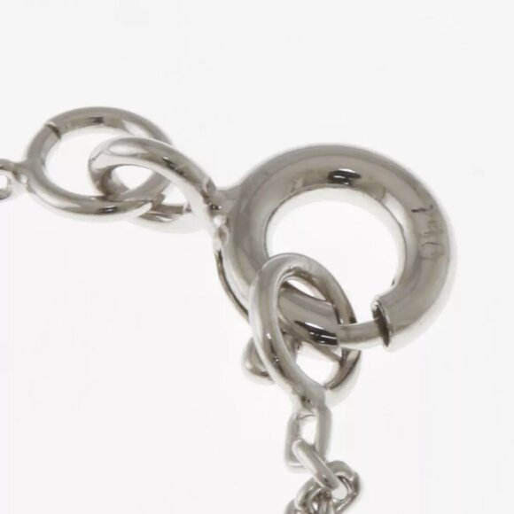 LOUIS VUITTON Necklace Q93806 K18 white gold diamond Pandantif LV Vault One use - Picture 6 of 8